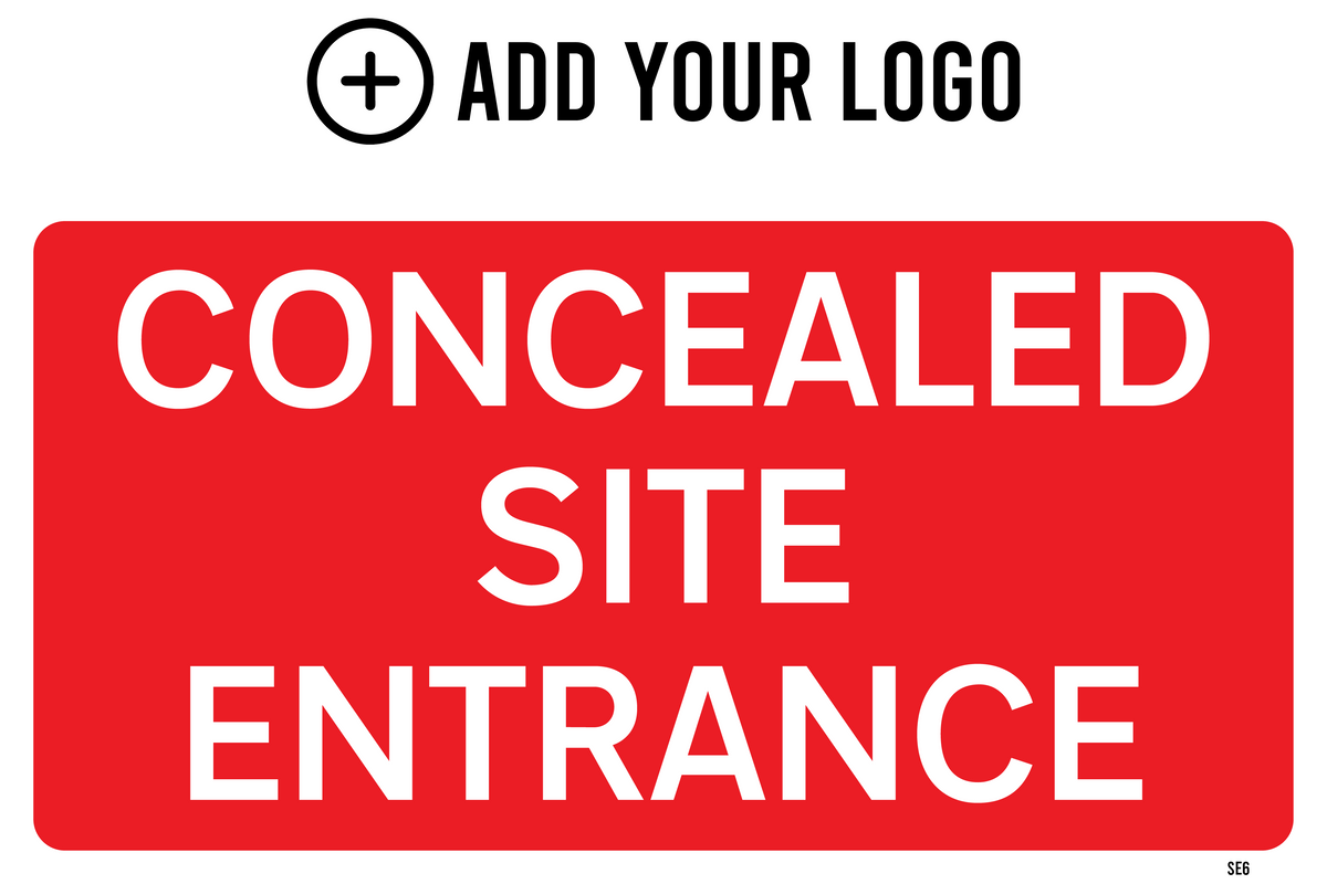 Concealed Site Entrance Sign SE6