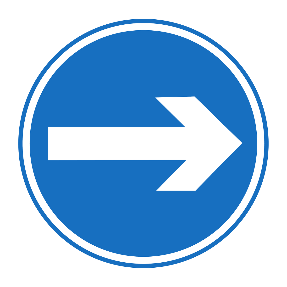Turn Right Arrow traffic sign