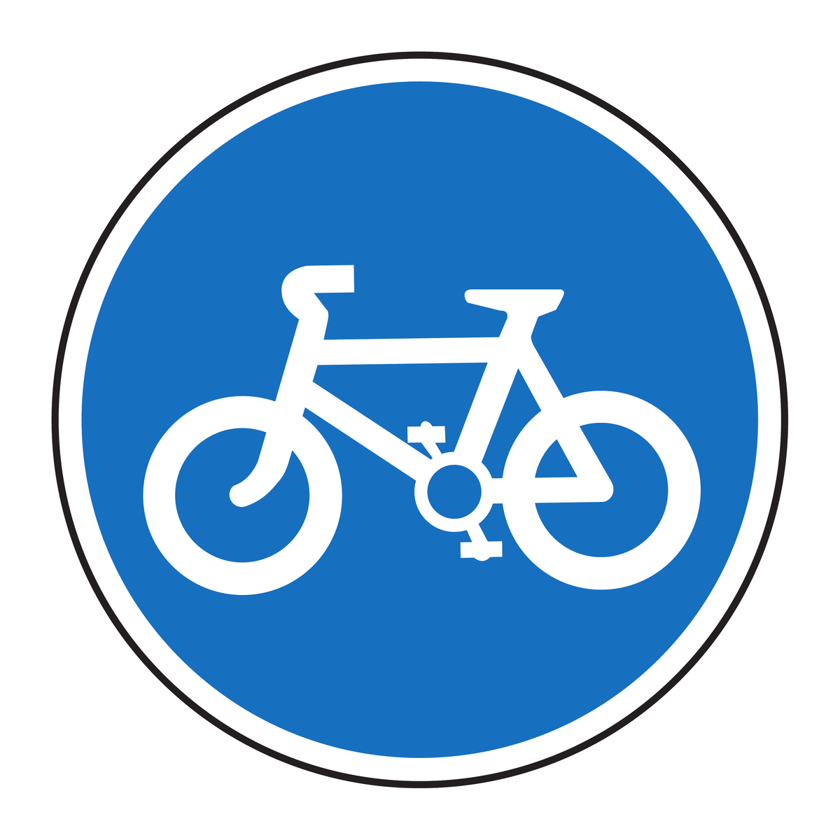 Cycle Route Pedal Cycles Only traffic sign