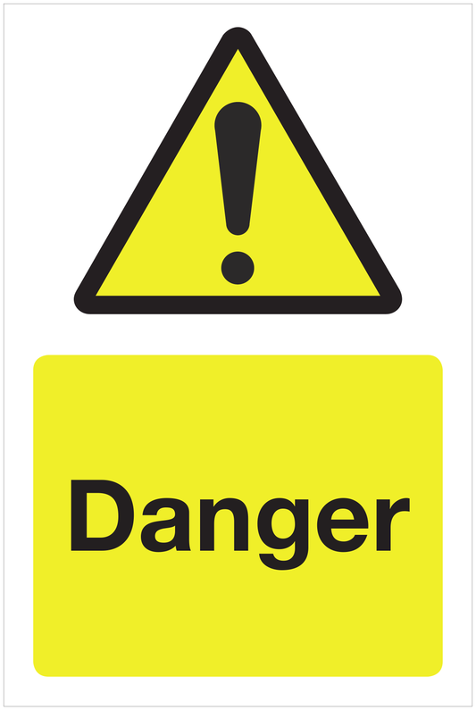 Danger hazard sign