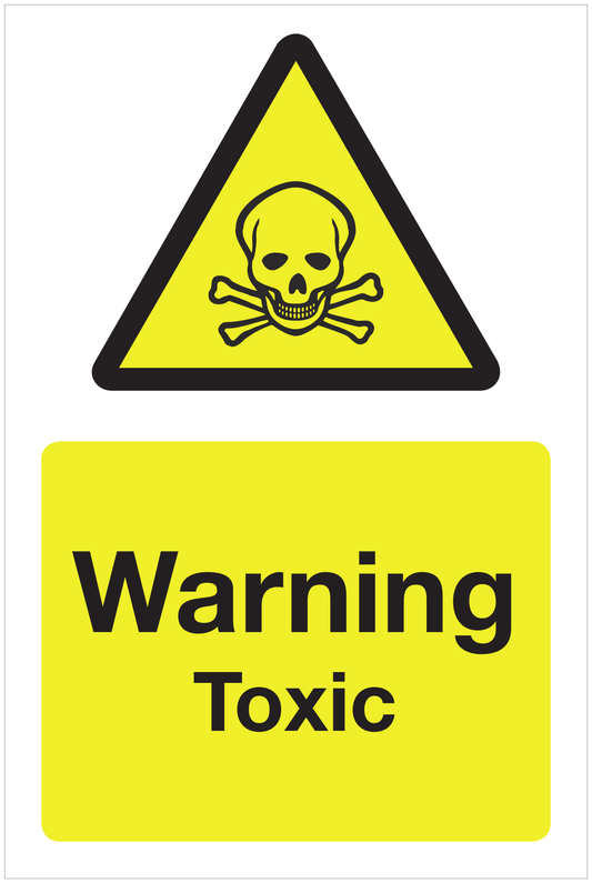 Warning Toxic hazard sign