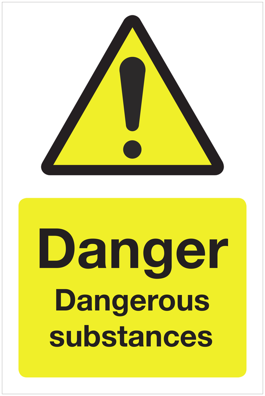 Danger Dangerous substances hazard sign