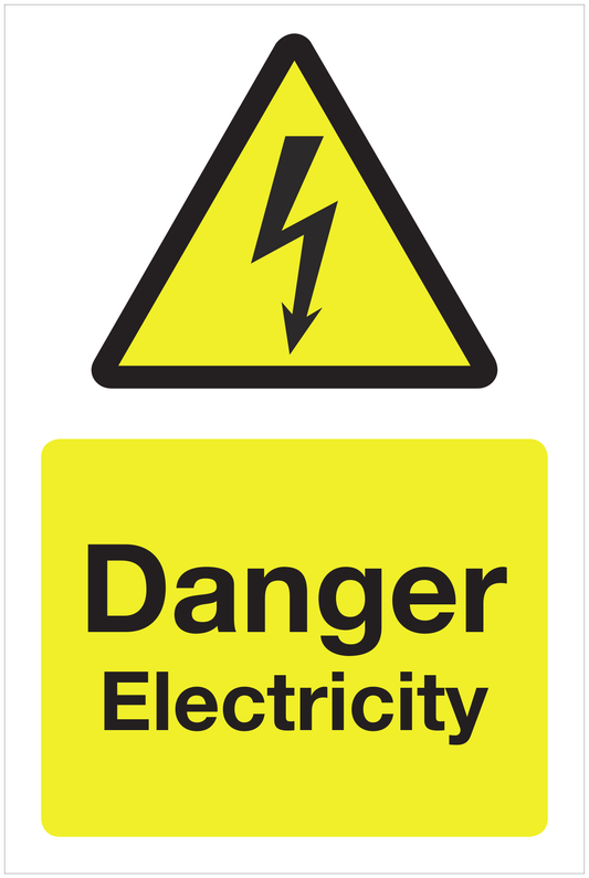 Danger Electricity hazard sign