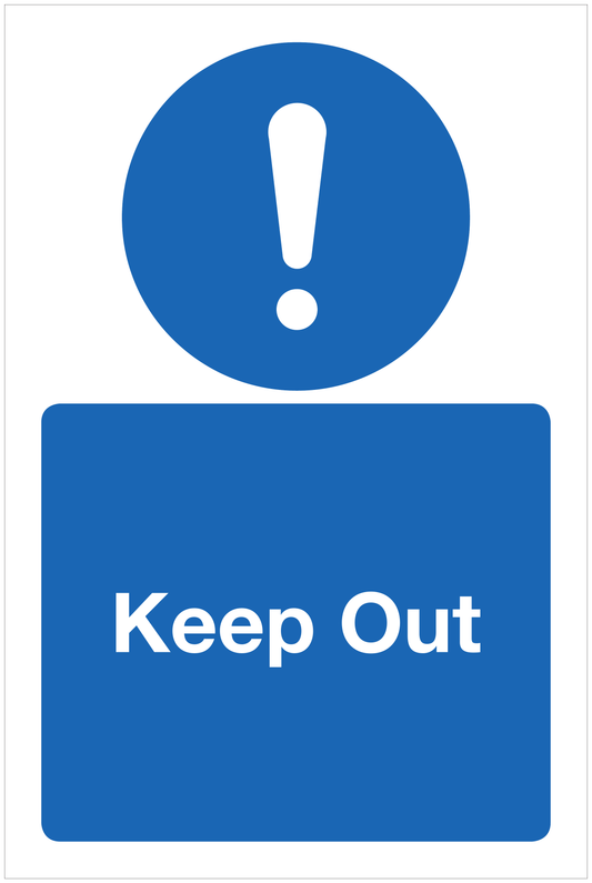 Keep Out mandatory sign