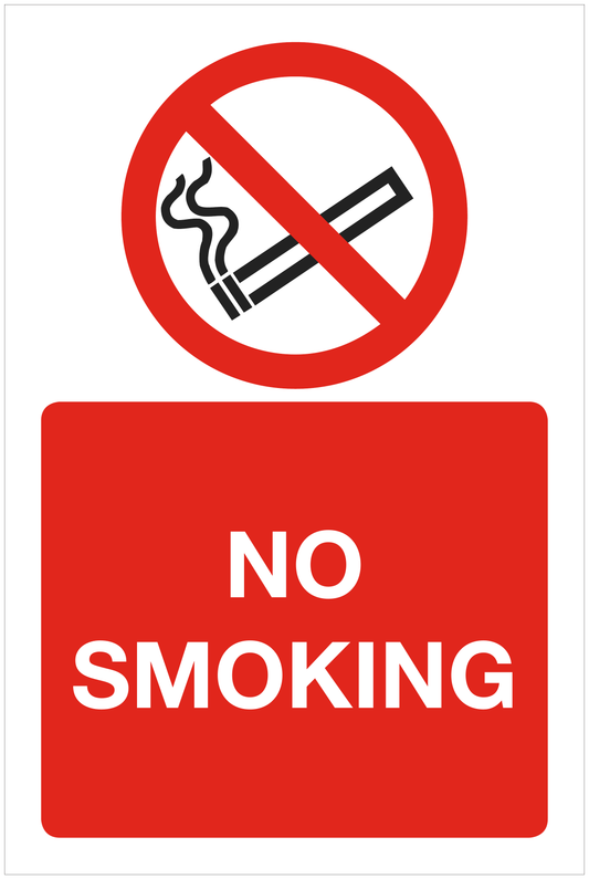 No smoking prohibition sign