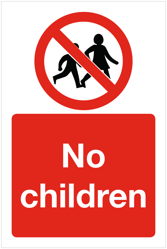 No children prohibition sign