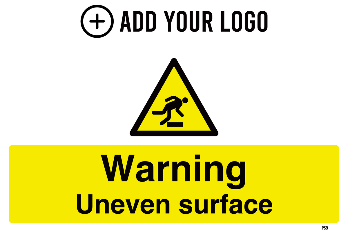 Warning Uneven Surface Sign PS9