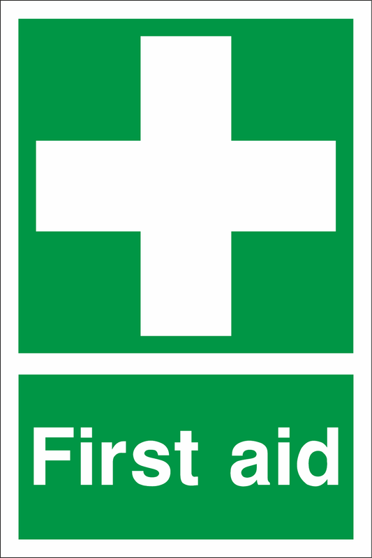 First Aid safety sign