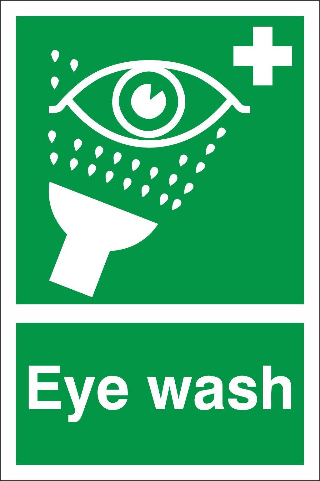Eye Wash Station safety sign