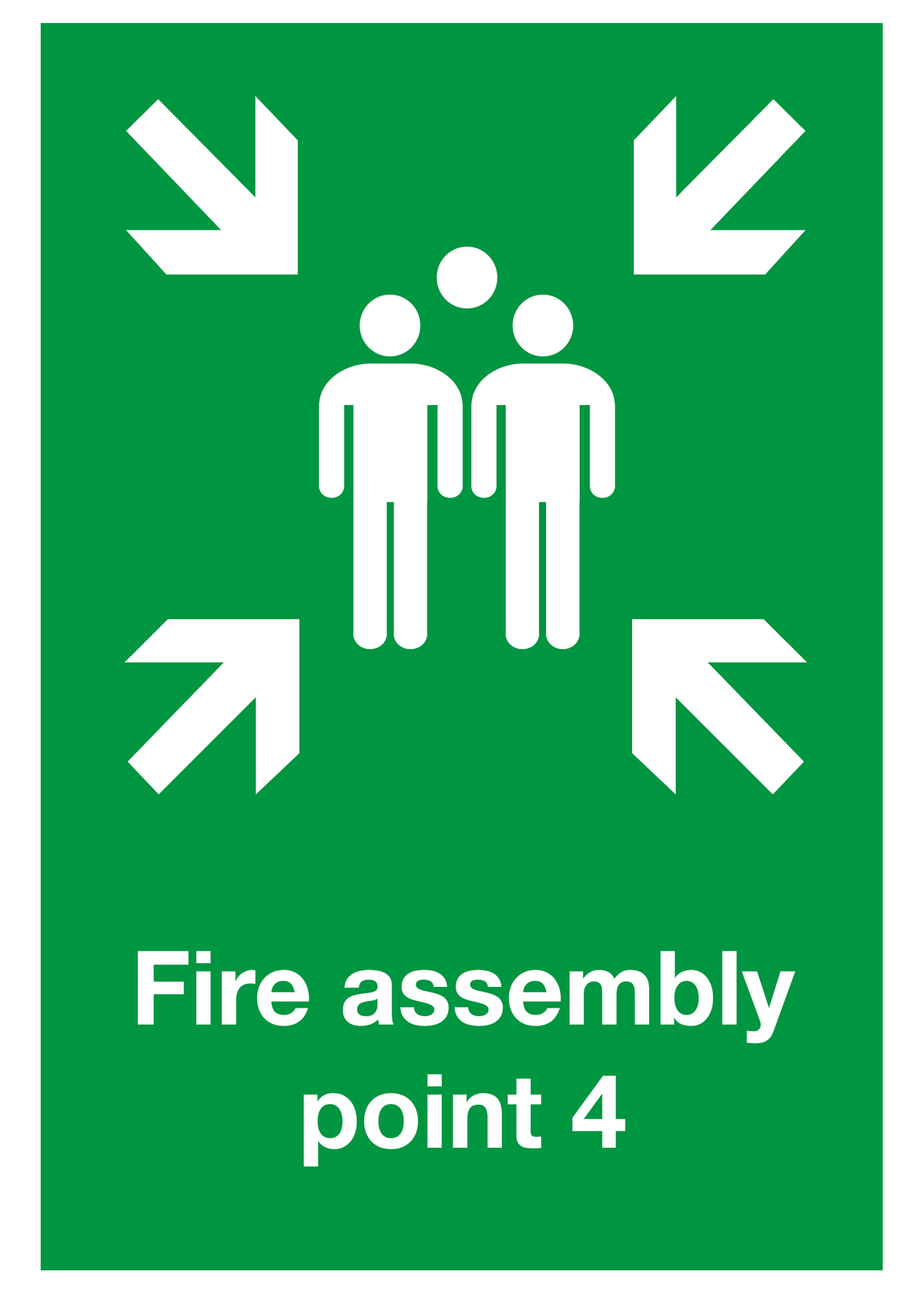 Fire Assembly Point 4 safety sign