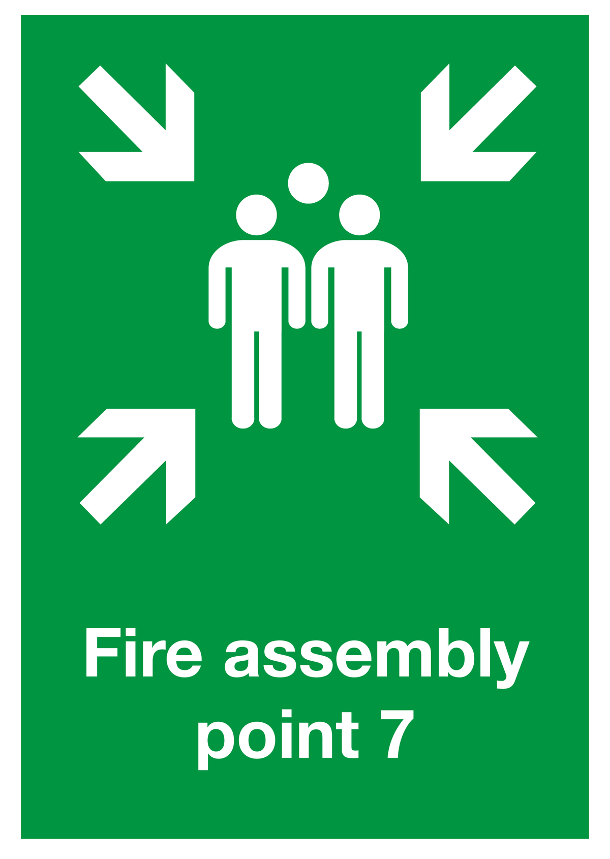 Fire Assembly Point 7 safety sign