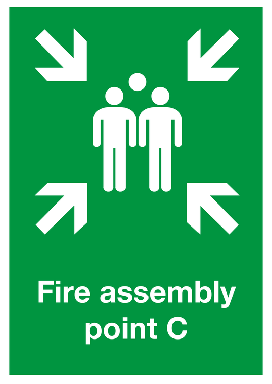 Fire Assembly Point C safety sign
