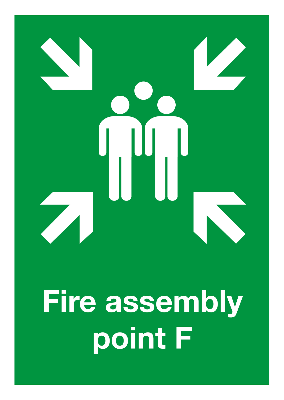 Fire Assembly Point F safety sign