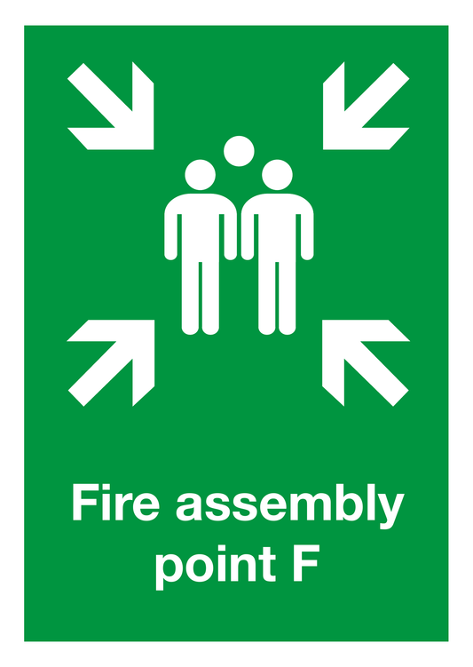 Fire Assembly Point F safety sign