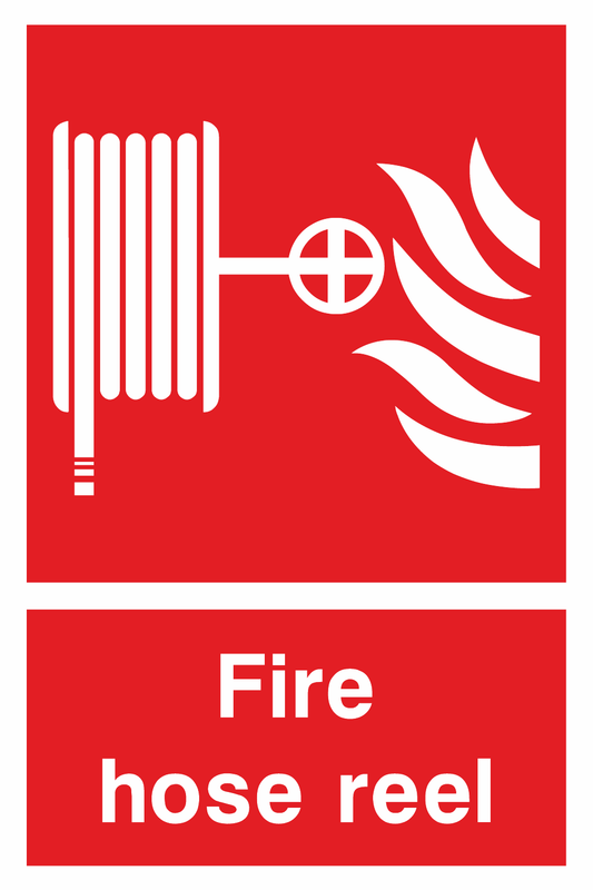 Fire Hose Reel safety sign