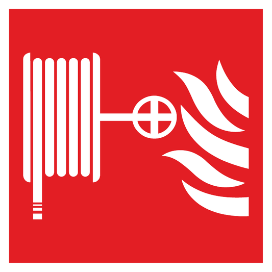 Fire Hose Reel Symbol safety sign