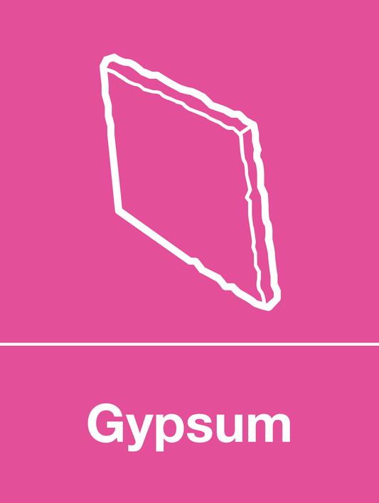 Gypsum skip & recycle sign
