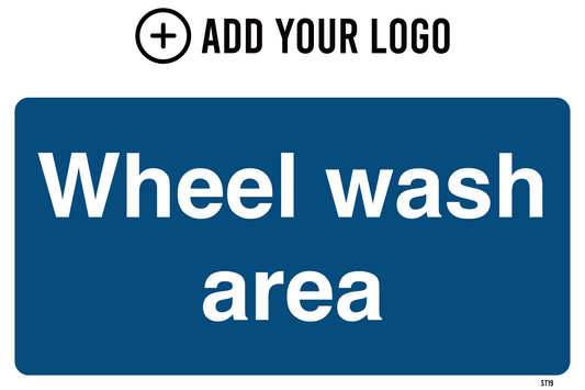 Wheel Wash Area Sign ST19