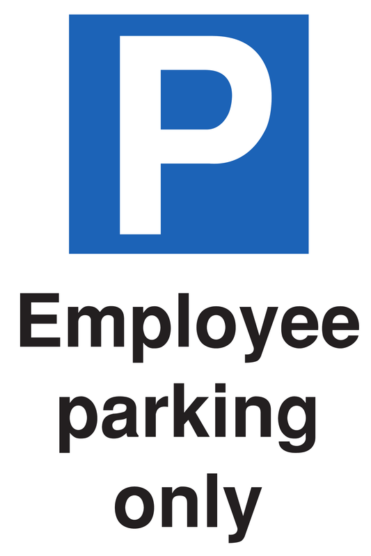 Employee Parking Only traffic sign