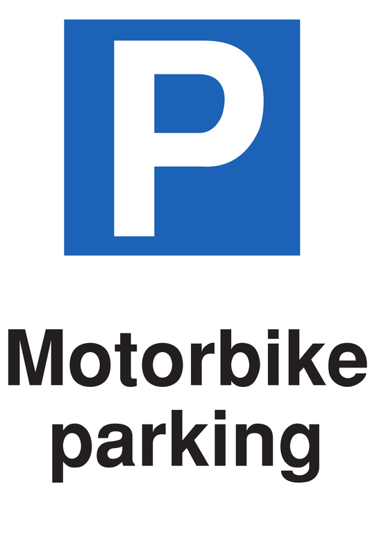 Motorbike Parking traffic sign