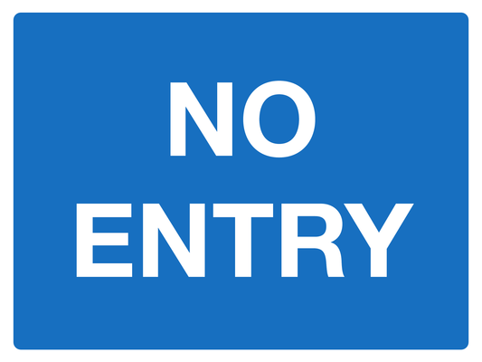 No Entry traffic sign
