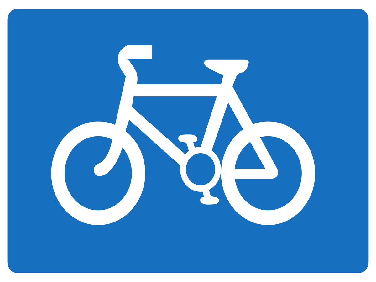 Cycle Route traffic sign