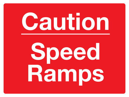 Caution Speed Ramps traffic sign