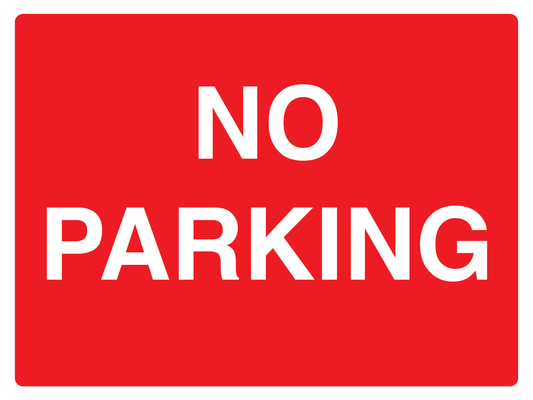 No Parking traffic sign