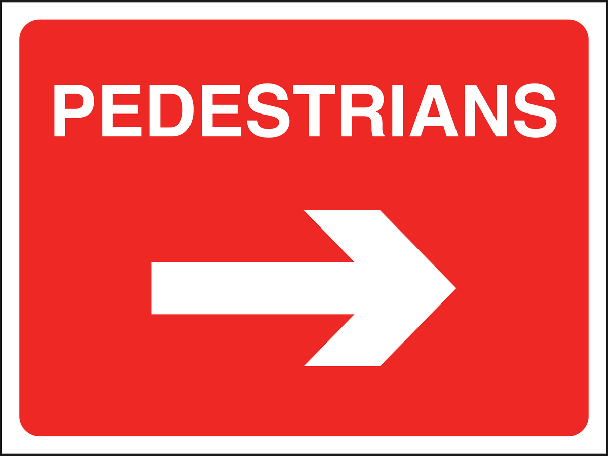 Pedestrians traffic sign