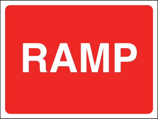 Ramp traffic sign
