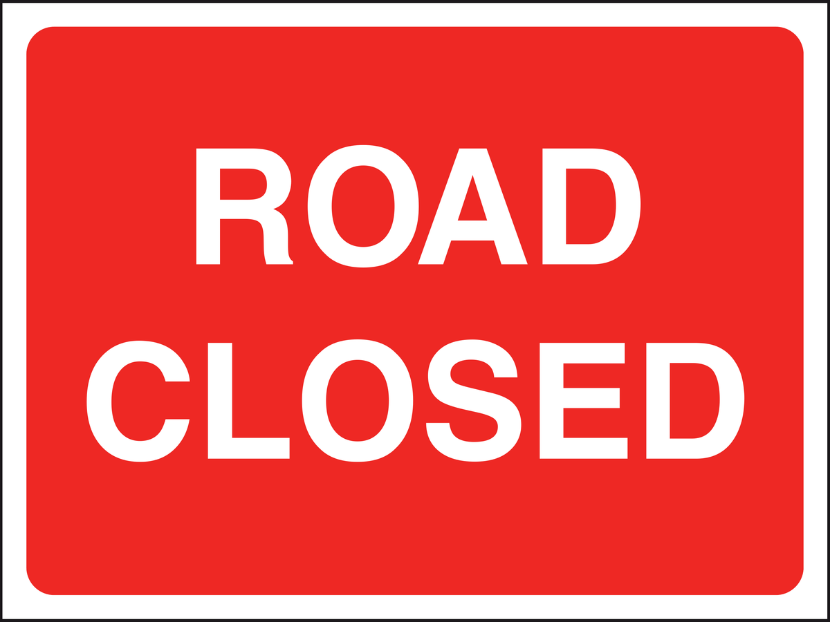 Road Closed traffic sign