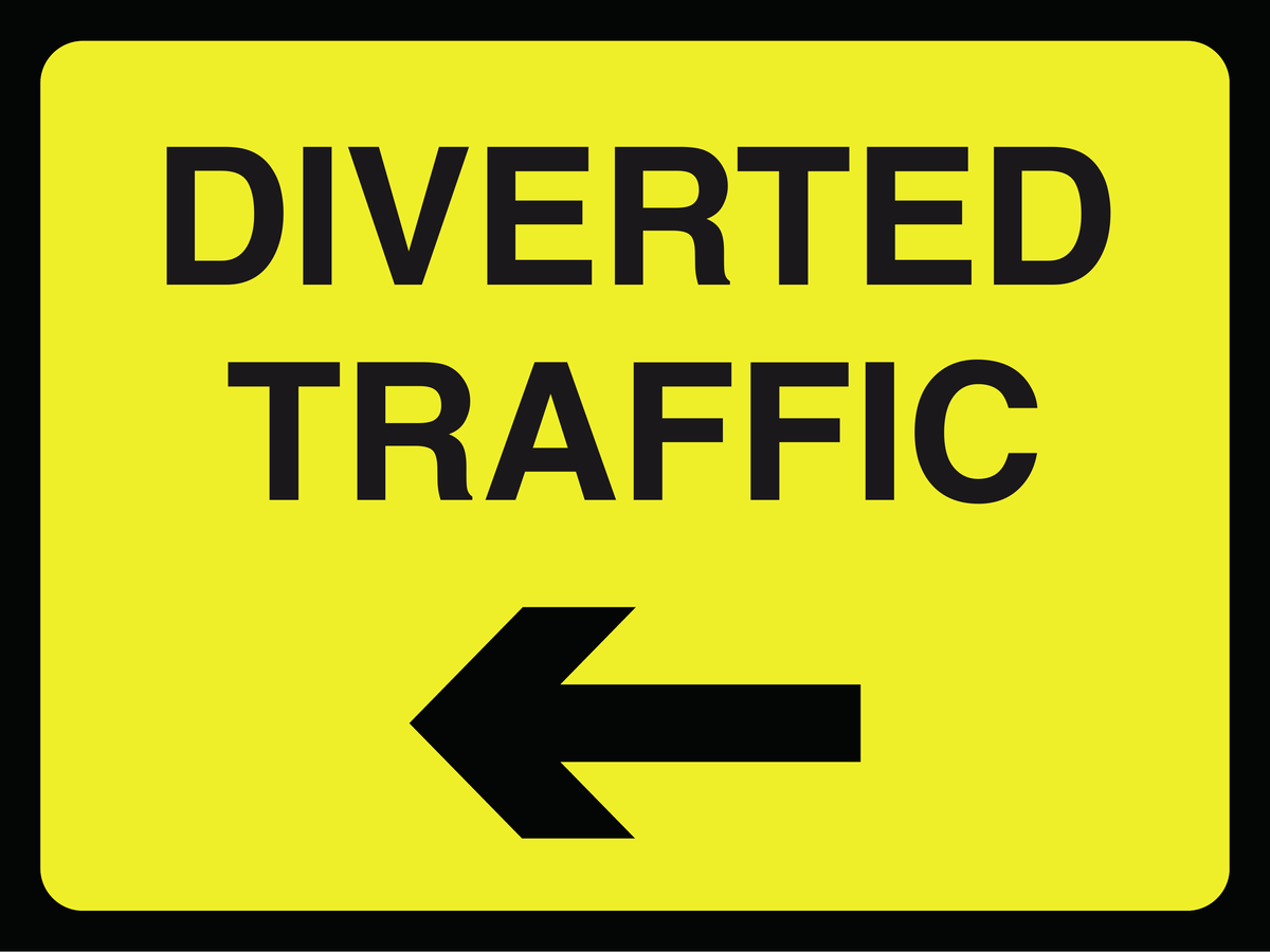 Diverted Traffic traffic sign