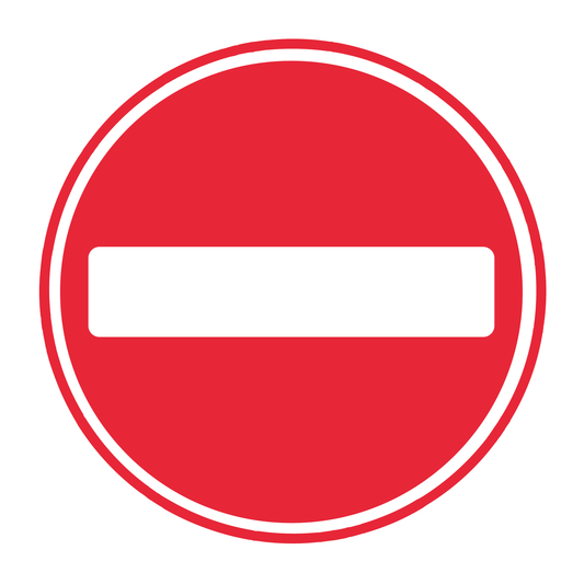 No Entry traffic sign