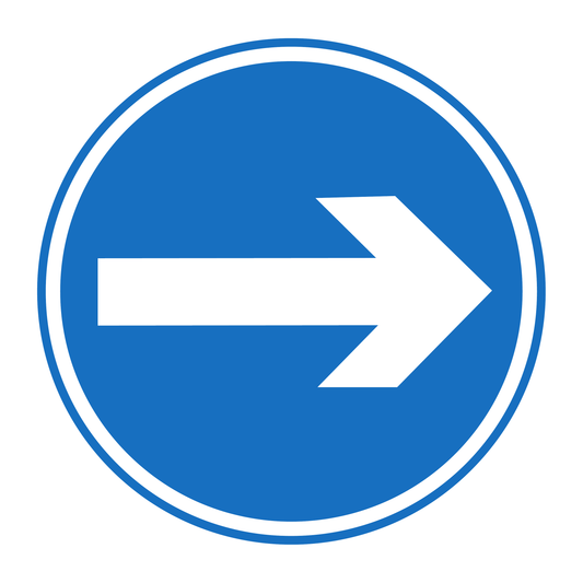 Turn Right Arrow traffic sign
