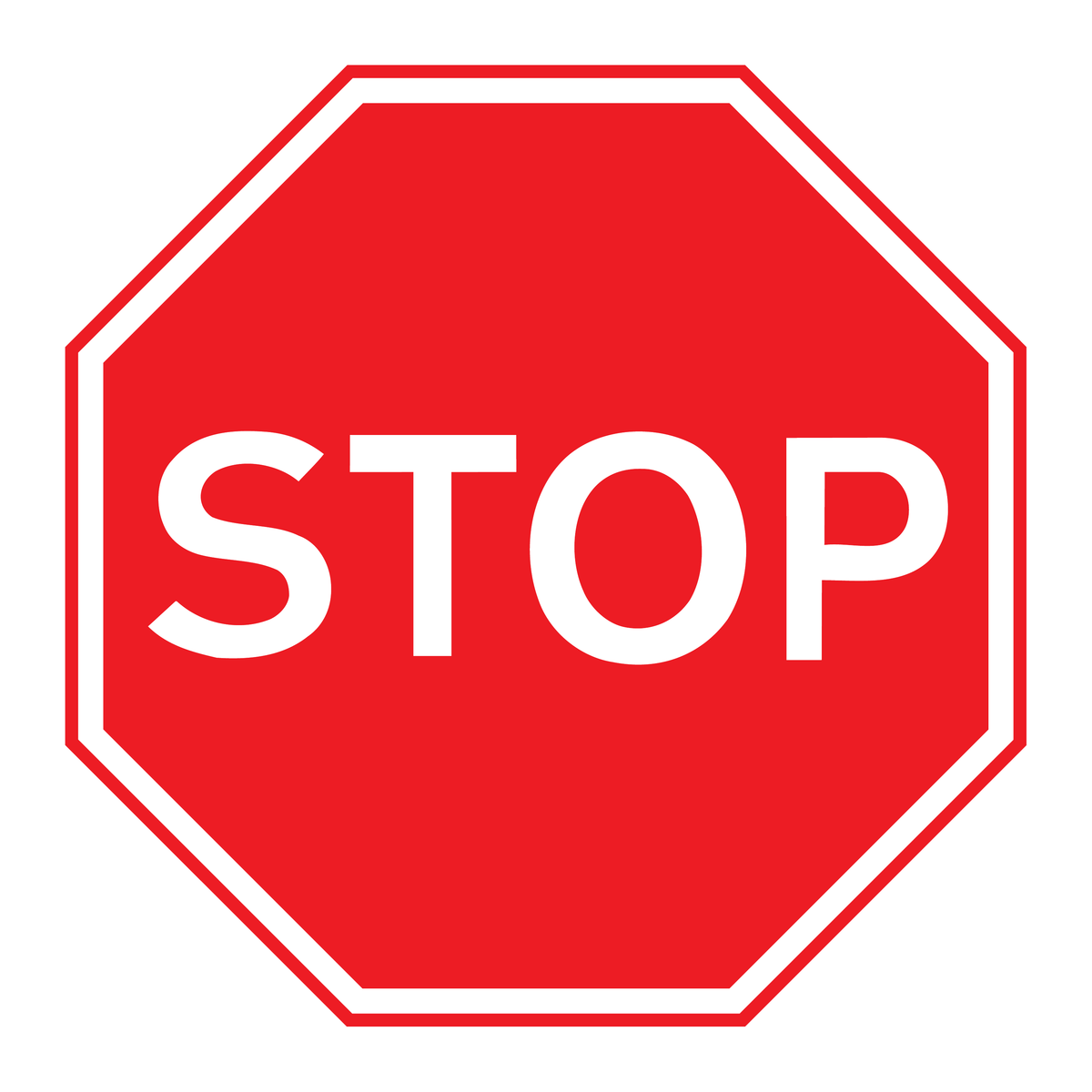 Stop traffic sign